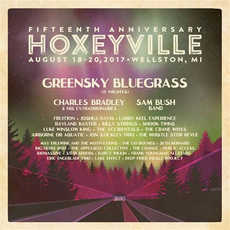 Hoxeyville music festival - Aug 16, 2023 · The Hoxeyville Music Festival is back and organizers are busy preparing for the big weekend. The 20th Annual Hoxeyville Music Festival kicks off Thursday, and it’s all hands on deck getting the ... 